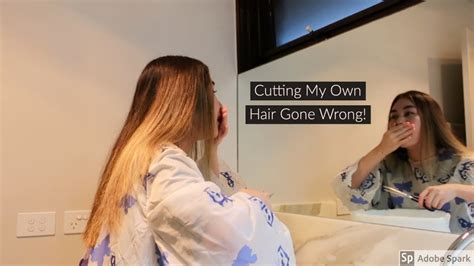 I Cut My Own Hair At Home Fail Youtube