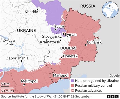 Ukraine War Russian Troops Forced Out Of Eastern Town Lyman Bbc News