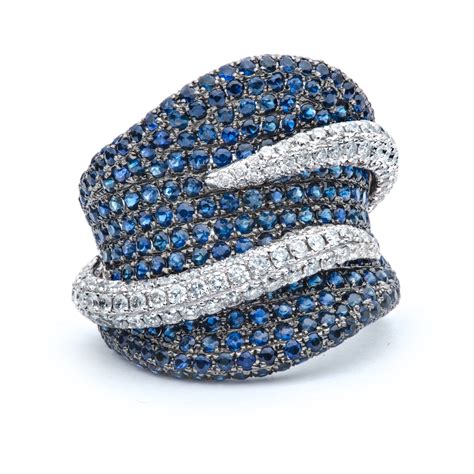 Combining the finest in certified diamonds with top quality designer engagement rings and fine jewelry, we consistently deliver a brilliant diamond buying experience ® to. Sapphire and Diamond Pavé Ring | JM Edwards Jewelry