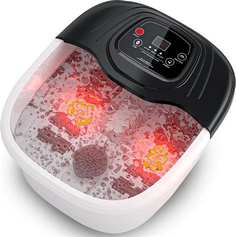 Amazon RIGHTMELL Foot Spa Bath Massager With Heat Bubble And