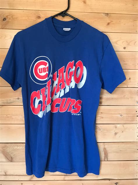 Vintage Chicago Cubs Shirt Vintage Cubs Shirt Vintage Blue Etsy