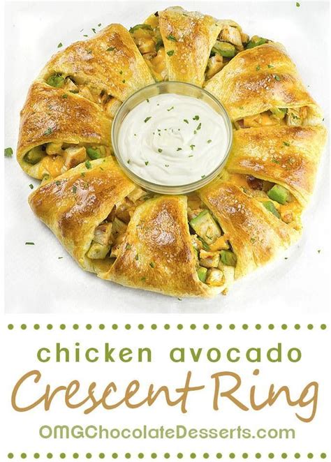 Mix chicken, red bell pepper, spinach, cheddar cheese, mayonnaise, lemon zest, salt, and nutmeg together in a large bowl. Chicken Avocado Crescent Ring | Recipe | Recipes, Crescent ...