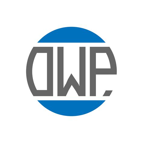 OWP letter logo design on white background. OWP creative initials
