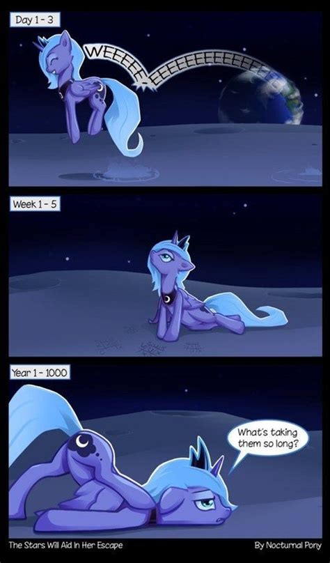 Luna Is Stuck In The Moon My Little Pony Comic Pony Mlp Pony