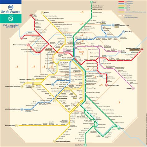 Paris Rer Train Map And Guide For Visitors