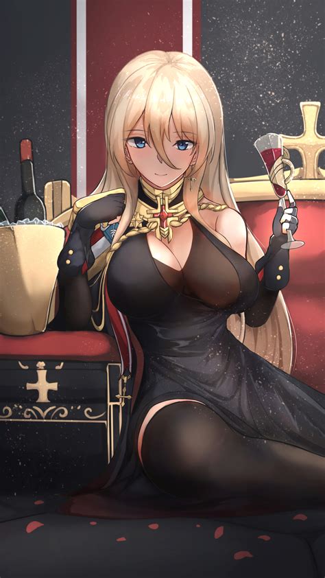 Azur Lane Bismarck Anime Girl K Hd Phone Wallpaper Rare Gallery