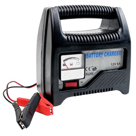 Black+decker 25 amp portable car battery charger with 75 amp engine start and alternator check model# bc25bd $ 67 89 $ 67 89. 6A 12V Compact Portable Car Van Vehicle Battery Charger ...