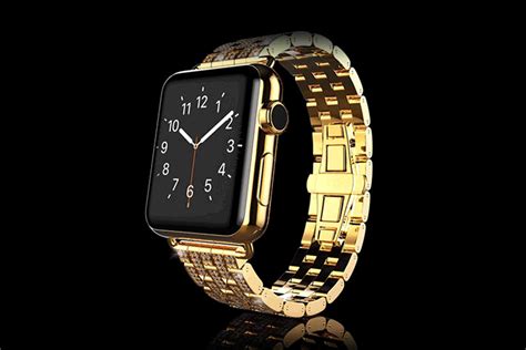 18k Solid Gold Apple Watch 6 And Bracelet With Diamonds Goldgenie