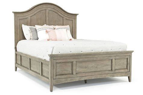Bay Creek Arch Panel Bed In Light Gray Eastern King Mor Furniture