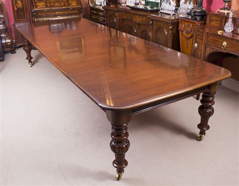 Antique Victorian 12 Ft Flame Mahogany Extending Dining Table C1860