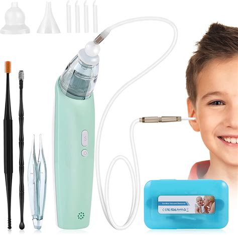 ear wax vacuum removal earwax remover electric ear cleaner kit 3 level strong suction ear wax