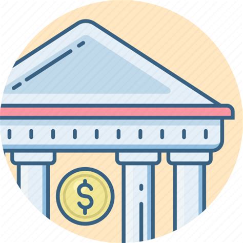 Bank Banking Building Financial Institution Treasury Icon