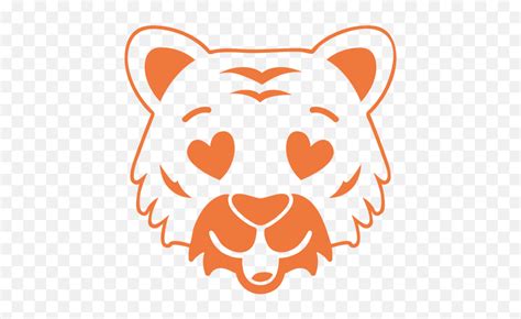 Tiger Enamoured Head Muzzle Stroke Clip Art Png Tiger Head Png Free