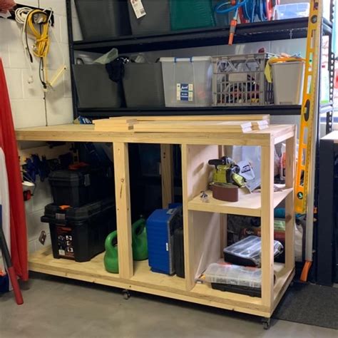 Maybe you would like to learn more about one of these? DIY Mobile Workbench with Storage Shelf - buildsomething ...