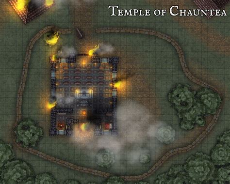 Greenest Temple Of Chauntea Battlemap Inkarnate Create Fantasy