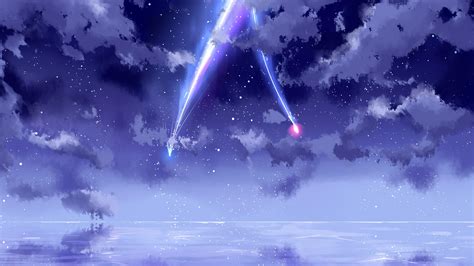 Anime Purple Sky Wallpaper K Anime Night Sky Wallpaper Broken