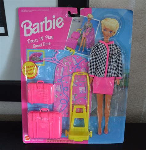 1993 Barbie Dress N Play Travel Time Play Set Playset By Arco Toys