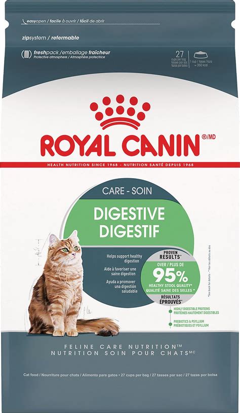 With over 50 years of scientific research and observation. Royal Canin Feline Digestive Care Dry Cat Food, 3-lb bag ...