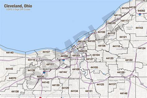 Zip Code Map Cleveland Ohio Cleveland Zip Code Map Lovely Ohio Zip