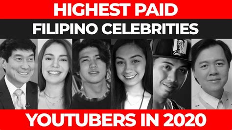 10 highest paid filipino celebrity youtubers in 2020 youtube