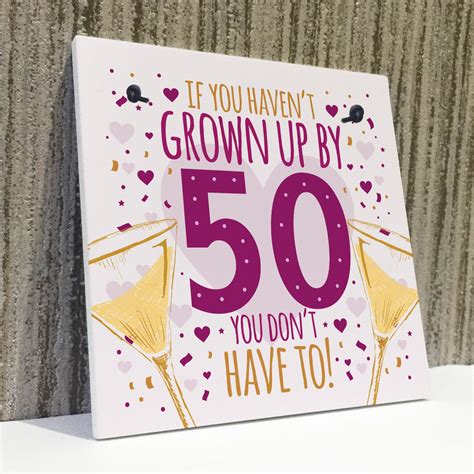 50th Birthday Card 50th T For Women Men 50 For Dad Mum Sister
