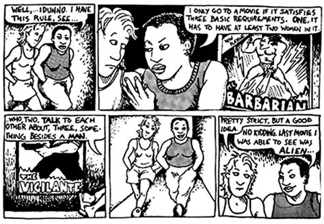 Origins Of The Bechdel Test Excerpt From Alison Bechdel S Comic Strip Download Scientific