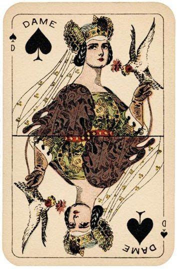 Playing Cards Art Vintage Playing Cards Ex Libris Yi King Ace Card