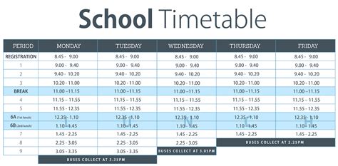 School Timetable Belfast Model School For Girls