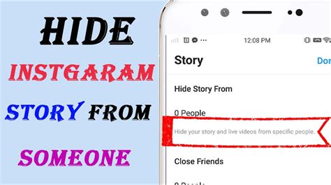 How To Hide Instagram Story From Someone Youtube