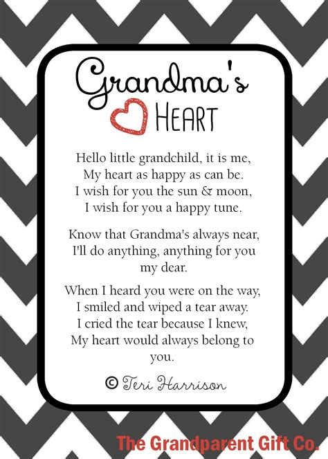 Sweet sentiments for Grandma! The Grandparent Gift Co. has a unique