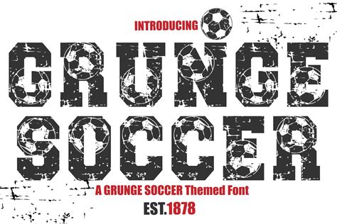 Grunge Soccer Font Download Free Banner Fonts