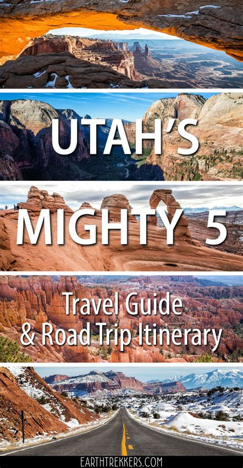 The Mighty Five Utah Map Interactive Map
