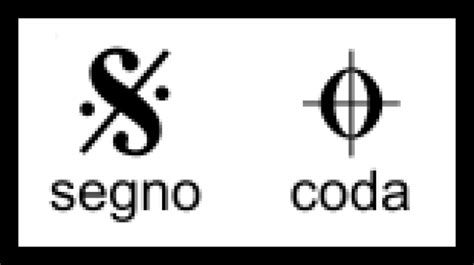 This will generally be abbreviated as d.s. Reading Coda Signs & Segnos | Music symbols, H logos, Italian phrases