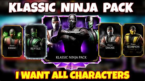 Mk Mobile Discounted Klassic Ninja Pack Opening I Want All Klassic