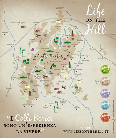 La Mappa Dei Colli Berici Di Life On The Hill Life On The Hill