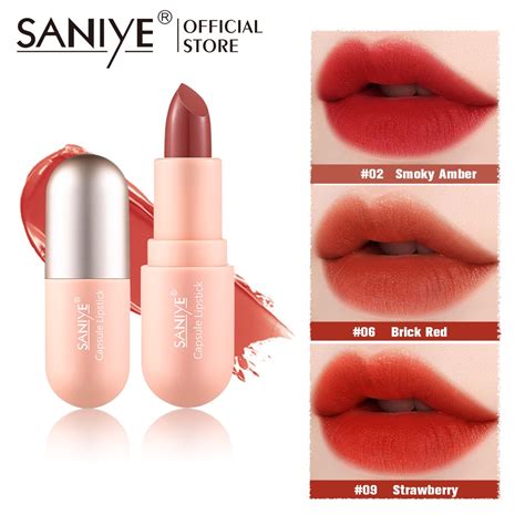 Saniye Color Lipstick Velvet Matte Long Lasting Waterproof Lipstick K Shopee Philippines