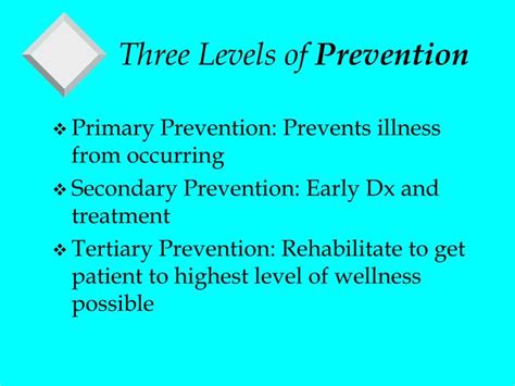 👍 The Three Levels Of Prevention Levels Of Prevention Primary