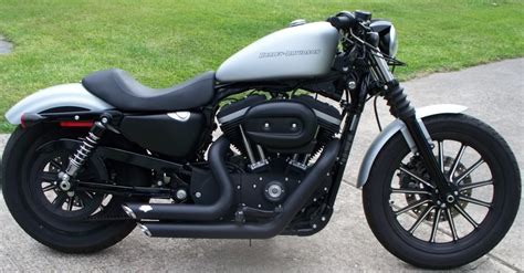 Sportster Iron 883 With Drag Bars Vance And Hines Pipes And A