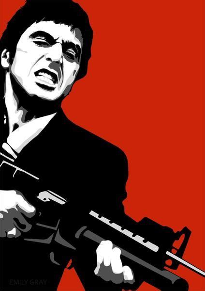 Graphic Art Poster Scarface Tony Montana Say Hello To My Babe Friend Hollywood