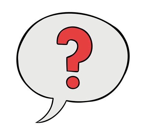 Cartoon Vector Illustration Of Speech Bubble With Question Mark 2383139