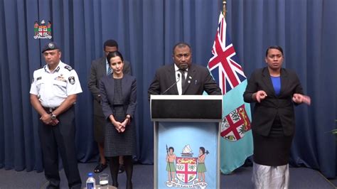 Fijian Minister For Health Delivers Statement On Covid 19 Youtube