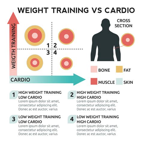 Weight Training Vs Cardio 545263 Vector Art At Vecteezy