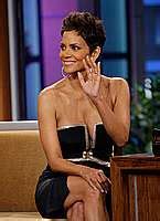 Halle Berry Legs Cleavage At The Tonight Show With Jay Leno