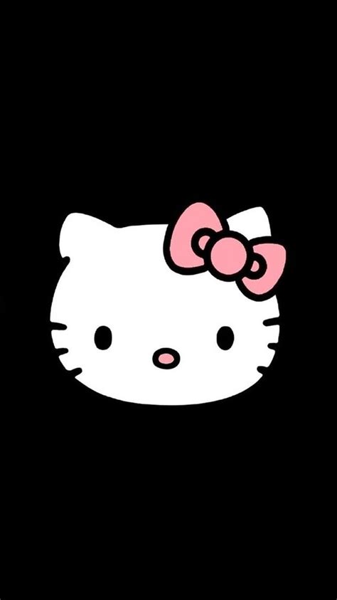 Black Hello Kitty Iphone Wallpapers Top Free Black Hello Kitty Iphone