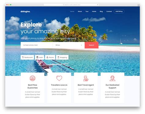 43 Best Free Travel Website Templates With Full Of Colors 2020