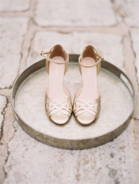 Whimsical Spring Wedding Inspiration Bridal Shoes Cinderella Shoes