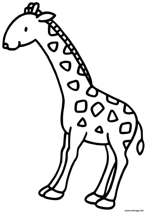 Coloriage La Girafe Dessin Girafe à Imprimer