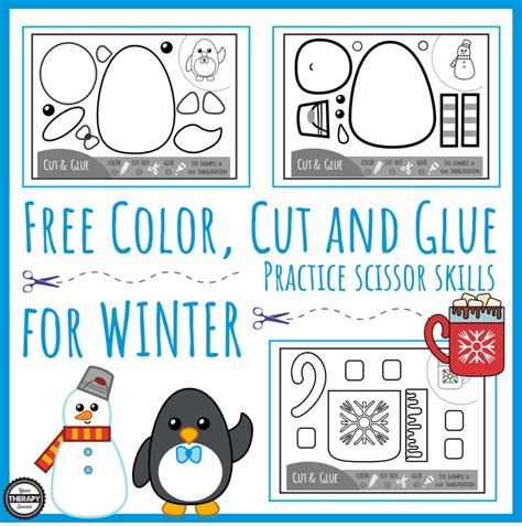 Check spelling or type a new query. Color Cut Glue Scissor Practice for Winter - Your Therapy ...