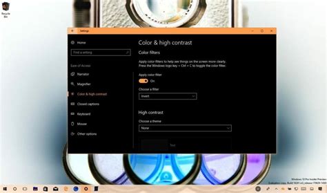 How To Enable Color Filters On Windows 10 Fall Creators Update