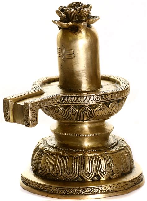 Shiva Linga With Flowers Offered